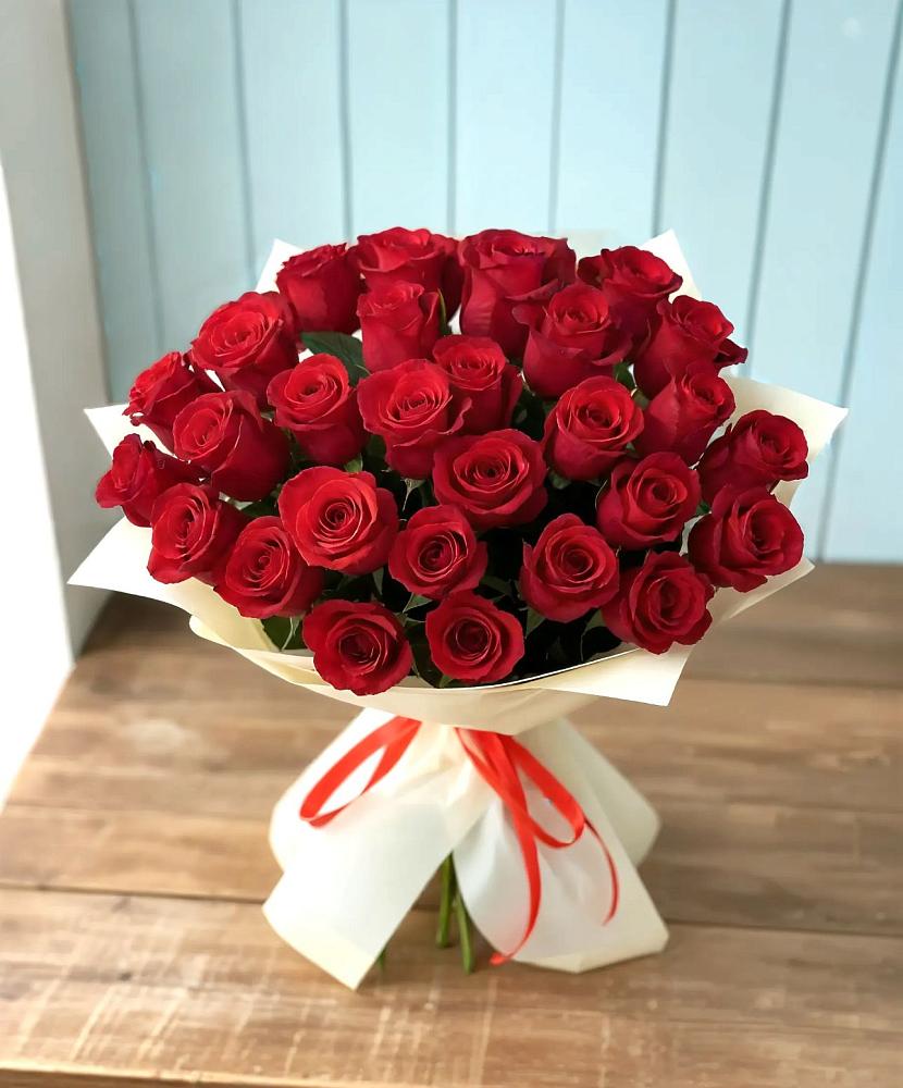 Букет 29 Красных роз в Учкекен