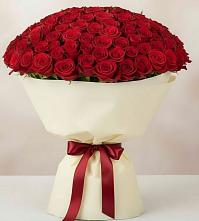 Букет 101 Красная роза Милано в Учкекен