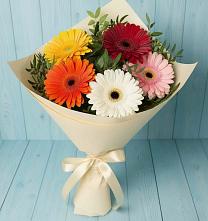 Букет цветов из:  Герберы в Учкекен