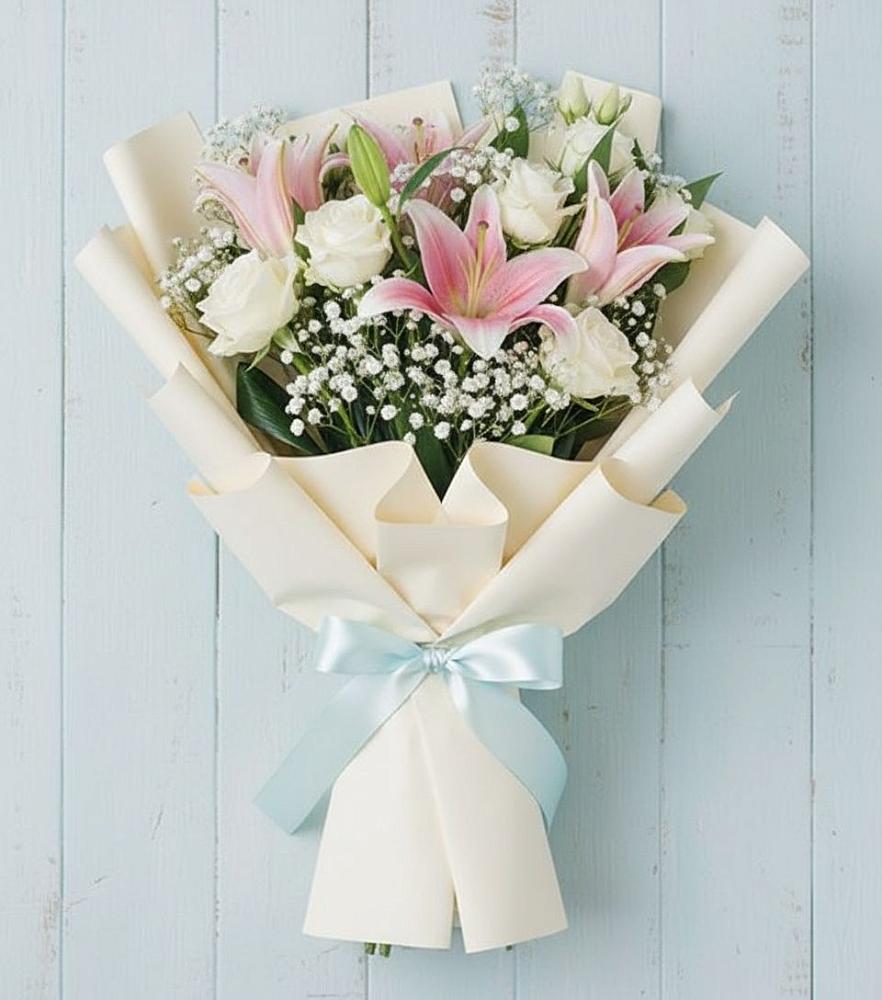 Букет цветов из: Лилии в Учкекен