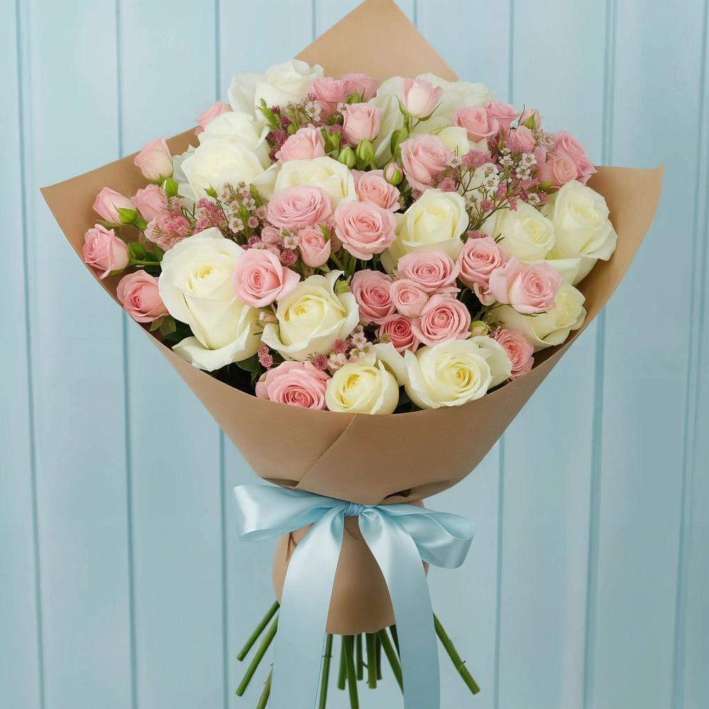 Букет цветов из: Розы в Учкекен