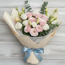 Букет цветов из:  Лизиантусы #REPLACE_PRED# Учкекен