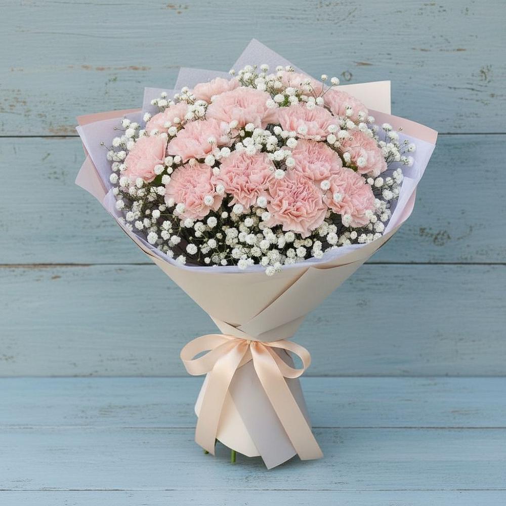 Букет цветов из: Гвоздики в Учкекен