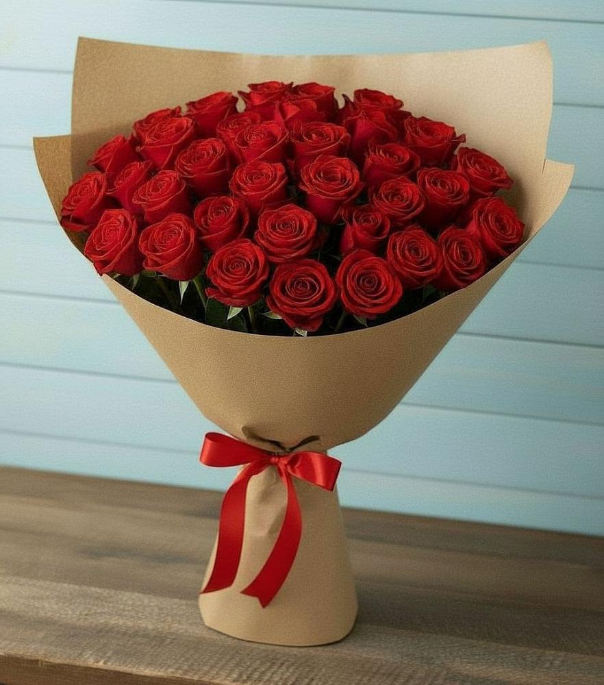 Букет Красные розы Милано в Учкекен