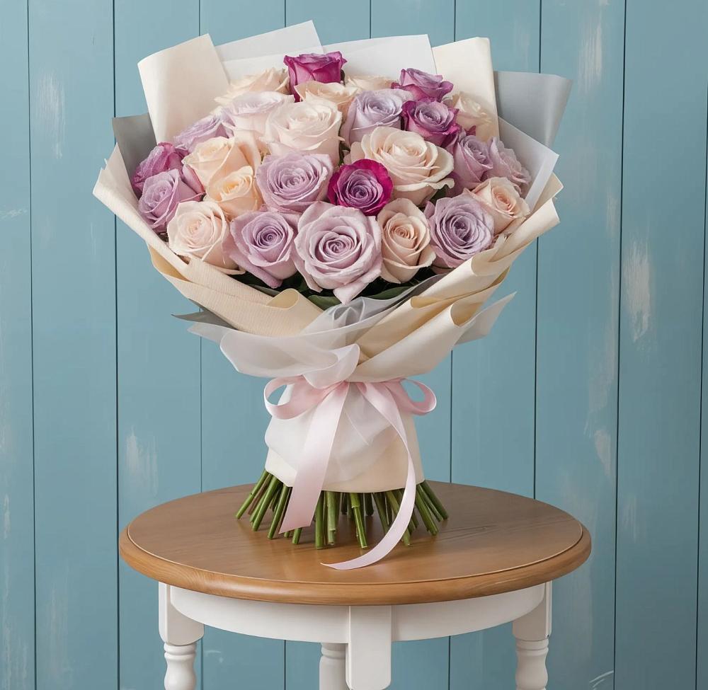 Букет цветов из: Розы в Учкекен