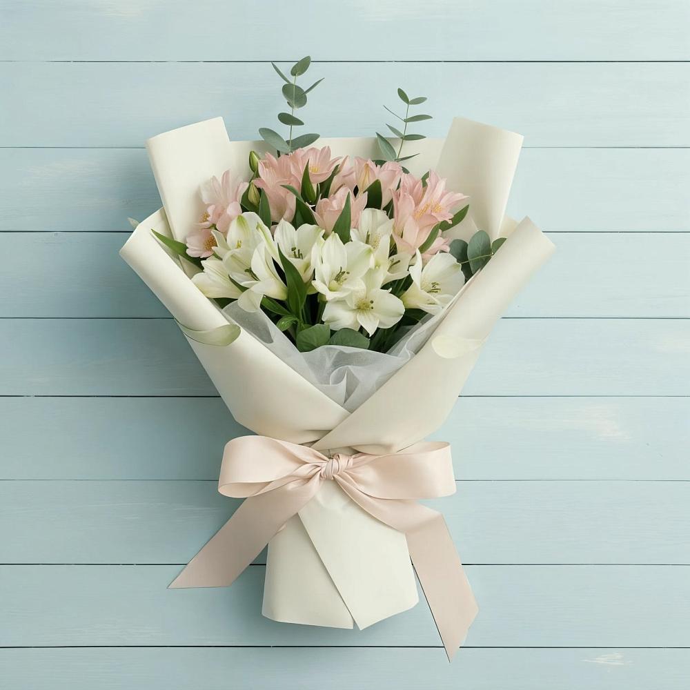 Букет цветов из: Альстромерии в Учкекен