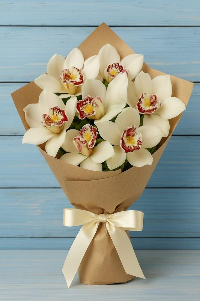 Букет цветов из: Орхидеи и Розы в Учкекен